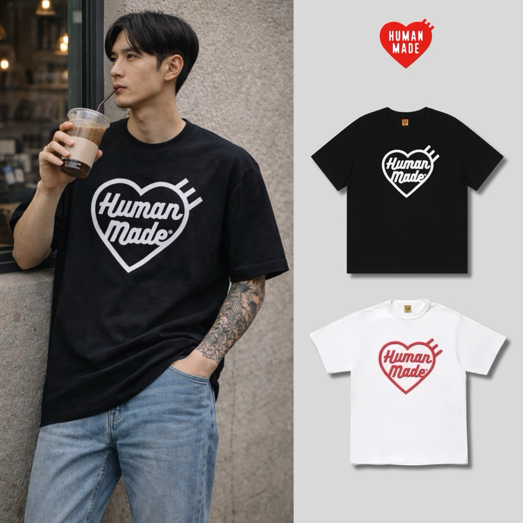 พร้อมส่ง / เสื้อยืด Human Made 💯Graphic “Heart” T-Shirt พร้อมส่งจากไทย ส่งทุกวัน ส่งเร็ว