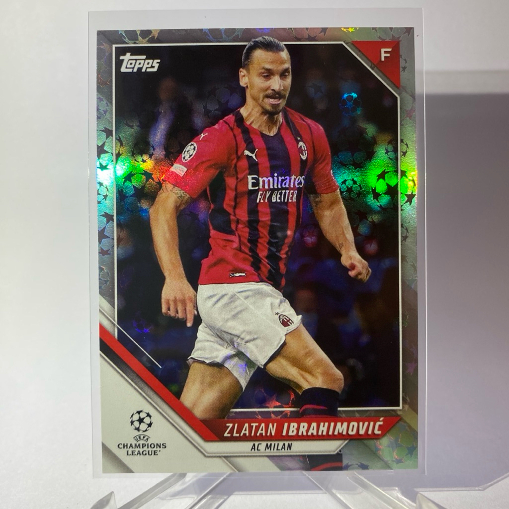 การ์ดนักฟุตบอล Zlatan Ibrahimovic, AC MILAN, TOPPS 2022