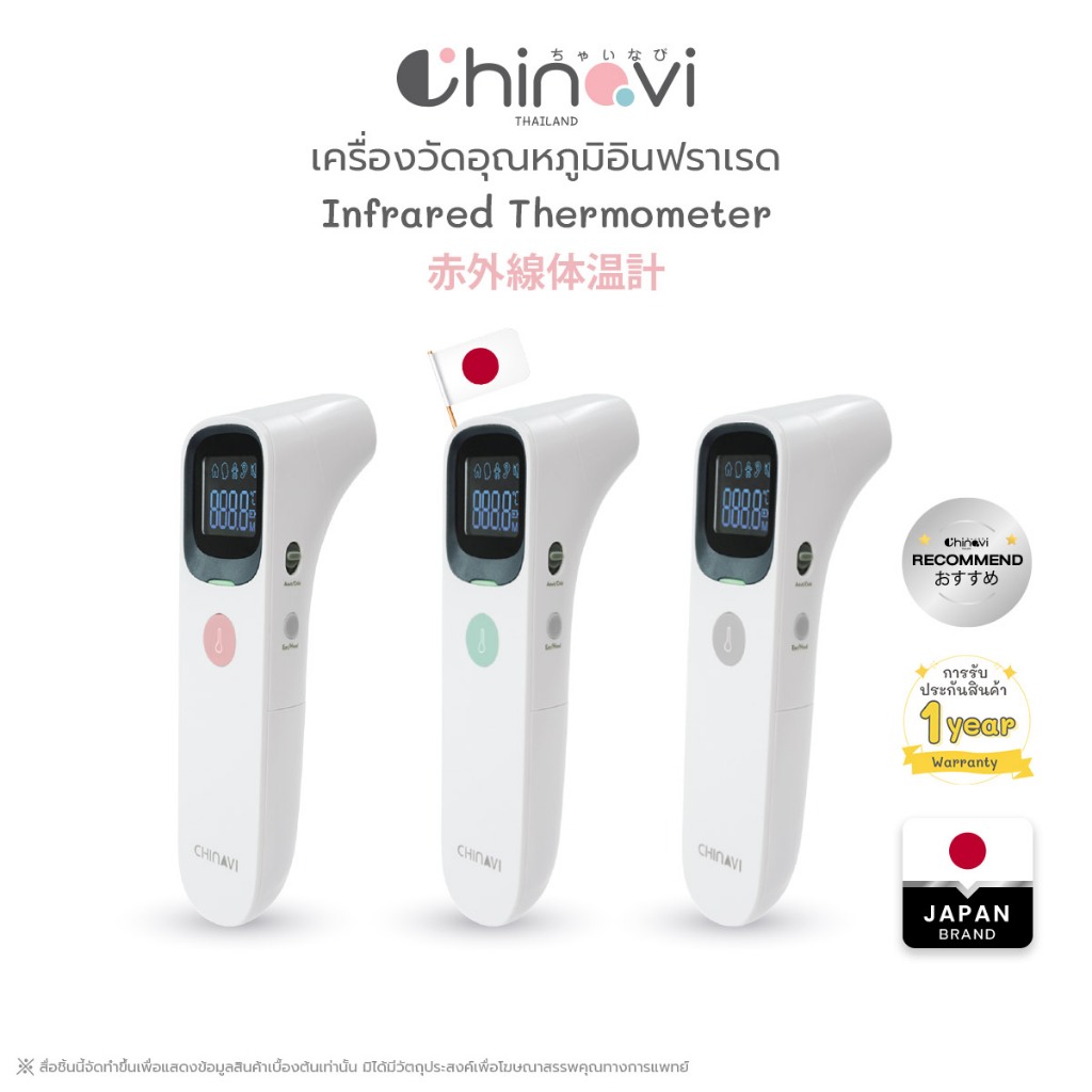 เทอร์โมมิเตอร์วัดไข้ Infrared Chinavi
