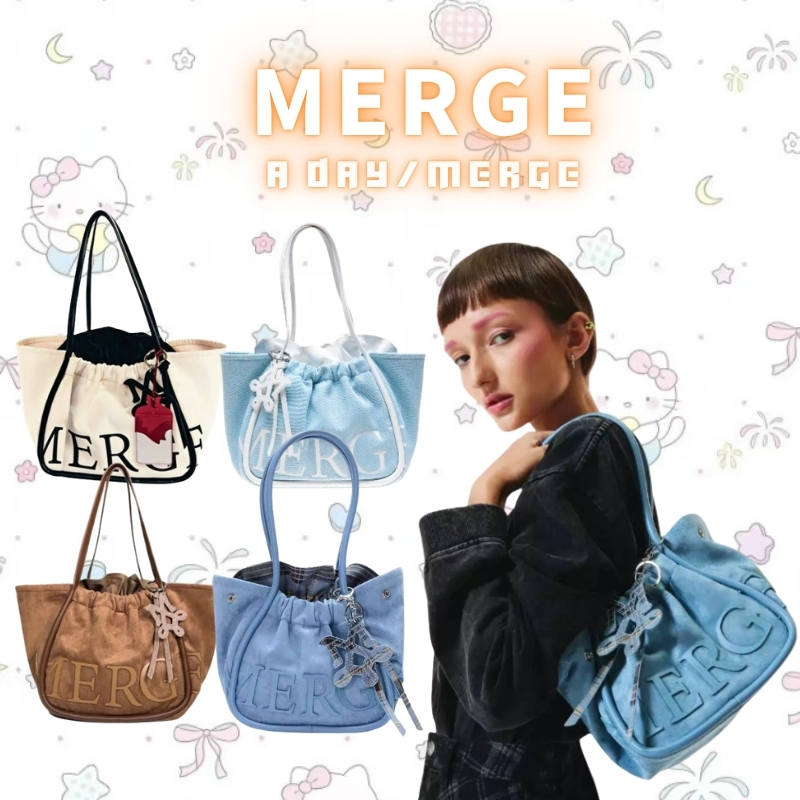 📦 พร้อมส่ง ลดล้างสต๊อก!! MERGE A DAY/Merge กระเป๋า official กระเป๋าถือ สะพายข้าง