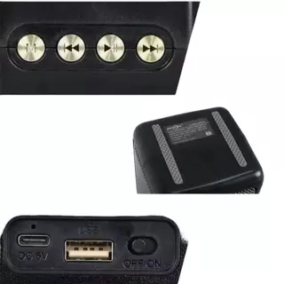 ลำโพงไร้สาย รุ่น 2201 ควบคุมระดับเสียงและโหมดแสง ชาร์จผ่าน Micro USB รองรับ US รองรับ USB/TF Smart และ FM ปรับระดับเสียง