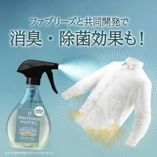 🚚พร้อมส่ง🇯🇵นำเข้าจากญี่ปุ่นแท้100% P&G Febreze Happiness Hotel สเปรย์ฉีดผ้าขจัดกลิ่นและแบคทีเรีย 370ml.