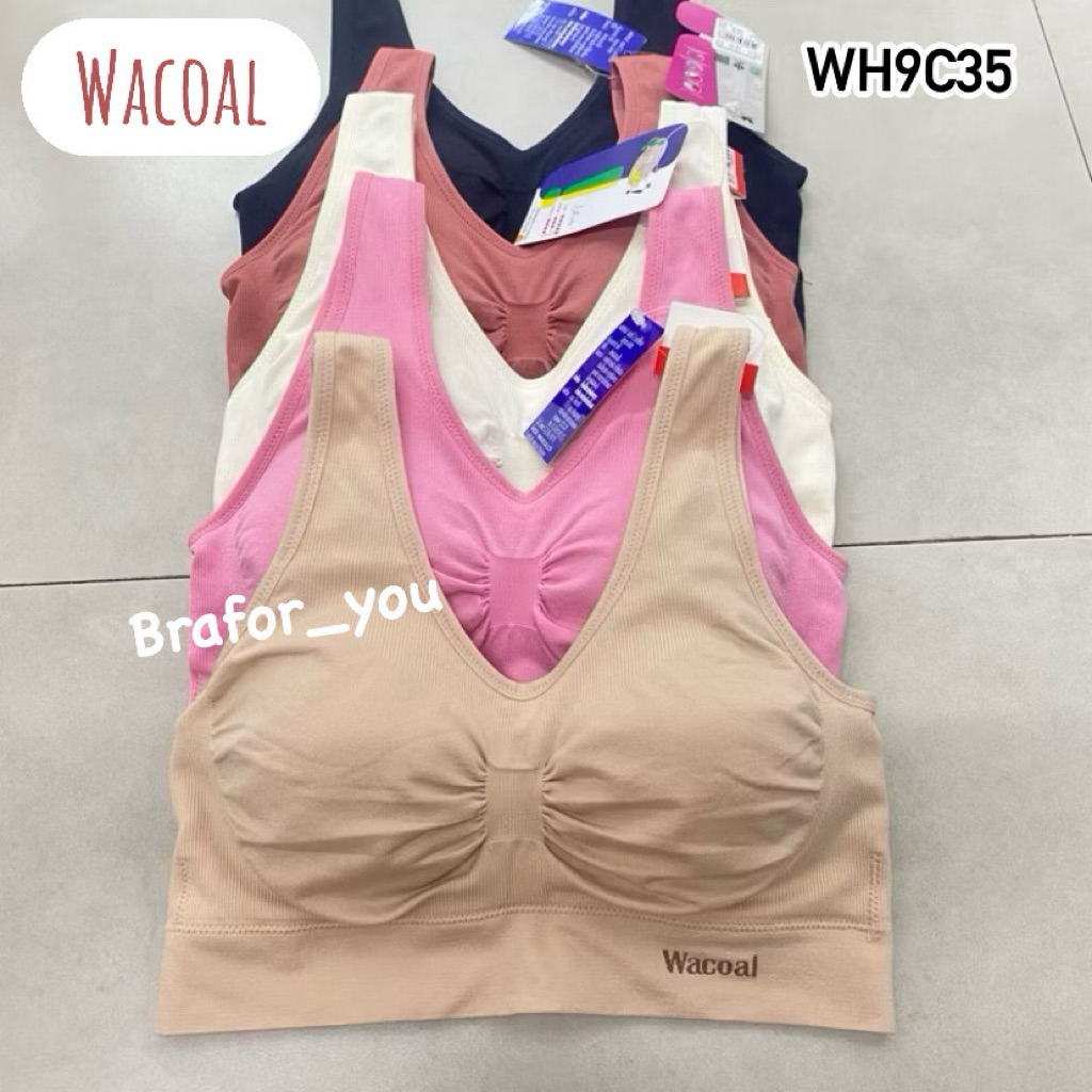 (รวมรุ่น) Wacoal Lingerie บราสวมหัว ไร้ตะเข็บ รุ่น WH9C35