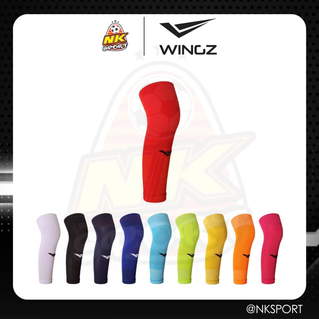 WINGZ ถุงเท้าตัดข้อ Calf Sleeve Socks ถุงเท้าเล่นกีฬา ถุงเท้าฟุตบอล ออกกำลังกาย เนื้อผ้านุ่ม ระบายอากาศ ใส่สบาย