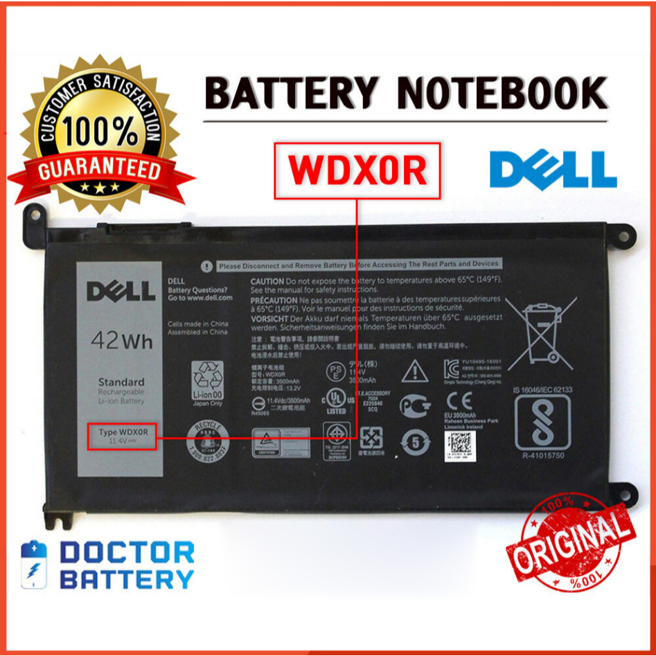 ❤Original WDX0R WDXOR Dell Inspiron 14 7000 5567 7560 7472 7460-D1525 7368 7378 5565 Battery