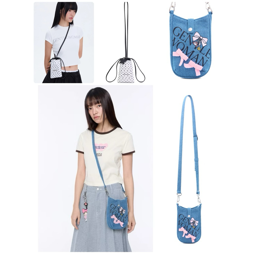 GENTLEWOMAN🌈มีโค้ดลด10-30% Gentlewoman กระเป๋าสะพาย รุ่น Cross Body 📍สินค้าของแท้
