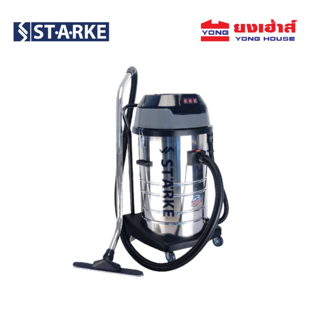 STARKE เครื่องดูดฝุ่นอุตสาหกรรม  220V 3x1000W รุ่น SK-CN-VC-580 เครื่องดูดฝุ่น ความจุ 80 ลิตร