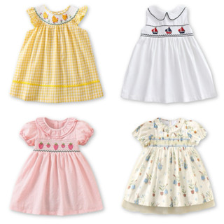 กระโปรงเดรส งานปักนำเข้าสวยๆค่าา 80-120cm