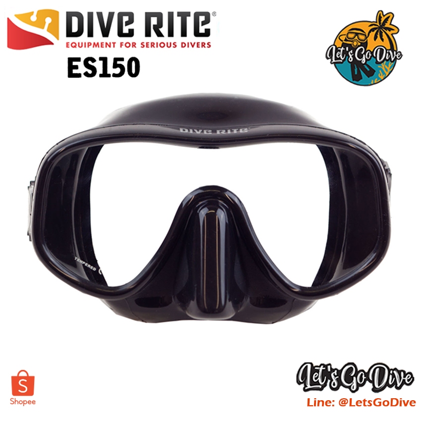 DIVE RITE - ES150 Mask - หน้ากากดำน้ำSCUBA มุมมองกว้าง