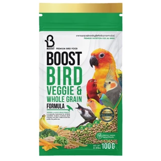 BOOST BIRD อาหารนกแก้ว สูตรพรีเมียม 100g.