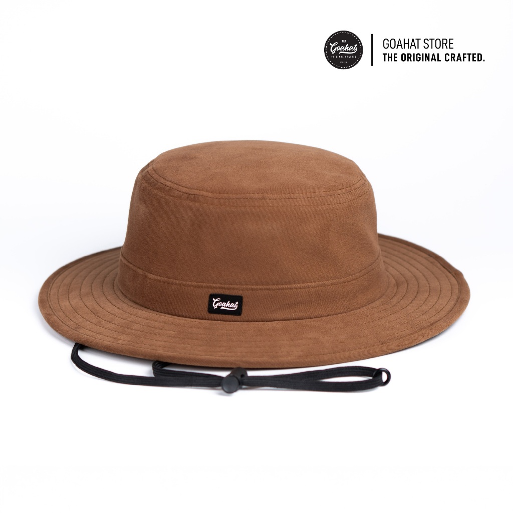 G290 Sepia หมวกเดินป่า ปีกแข็ง ผ้า Cotton Premium ให้ฟิลหนังกลับ ระบายอากาศได้ดี เบา ใส่สบาย
