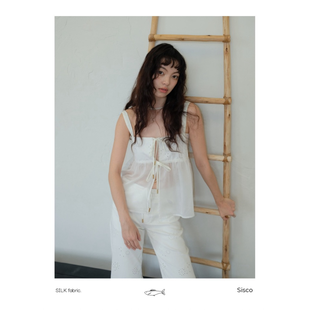 SISCO LACE WHITE TOP&PANTS