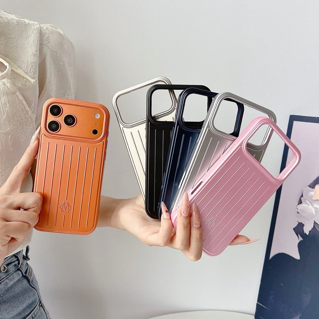 เคสโทรศัพท์มือถือ สีโลหะอะลูมิเนียม สำหรับรุ่น iPhone 15 16 17 pro max