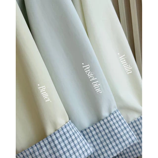 -𝐂𝐡𝐢𝐯𝐚- DEWY JACKET | เสื้อแจ็คเก็ตโทนสีพาสเทล แขนพับลายตาราง