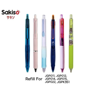 Sakiso รีฟิลไส้ปากกาเจล JGR351 ขนาด 0.5 มม. หมึกน้ำเงิน, แดง หัว CS-Tip เขียนได้ลื่นกว่าเดิมถึง 2 เท่า