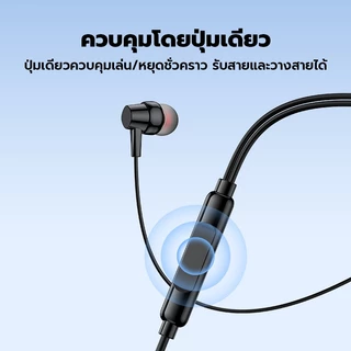 Acome [สินค้าใหม่] ROBOT หูฟังมีสาย รุ่น RE20E มีไมโครโฟนในตัว In-Ear เบสหนัก แจ็ค AUX 3.5 มม.