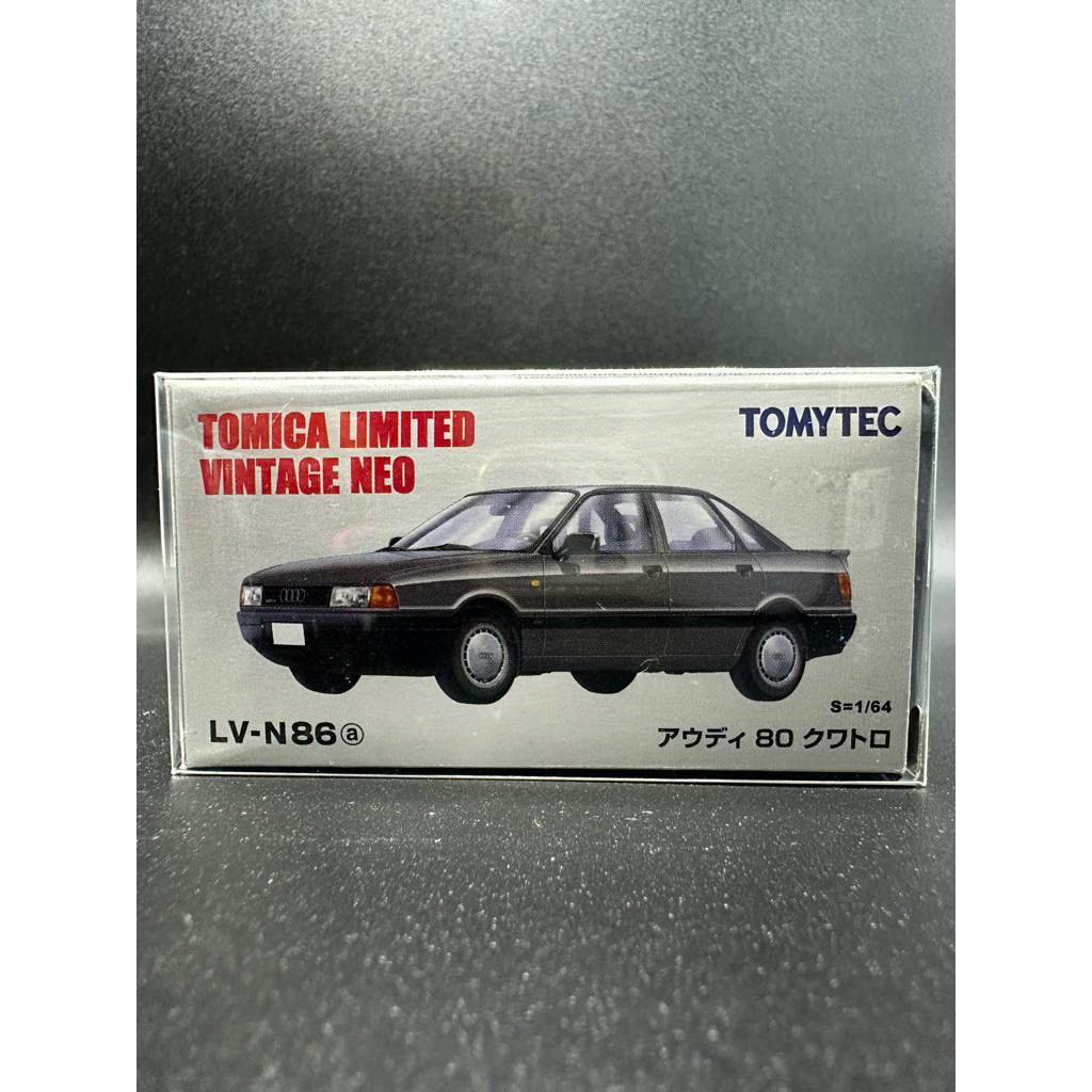 TOMICA LIMITED VINTAGE NEO LV-N86a 1/64 AUDI 80 QUATTRO (Gray)