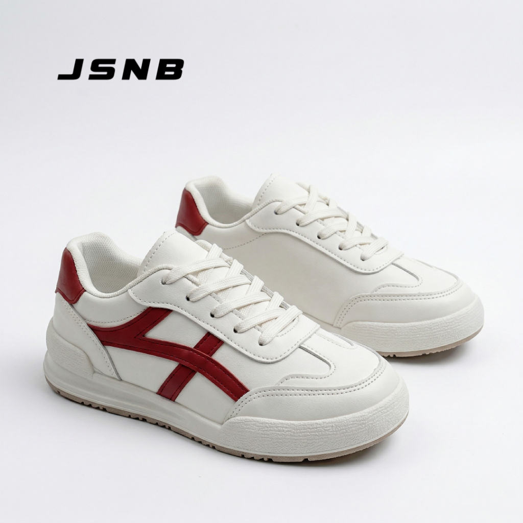 JSNB ส่งฟรี รองเท้าผ้าใบผู้หญิง สายสตรีท มินิมอล ระบายอากาศได้ดี พื้นนุ่ม น้ำหนักเบา พร้อมส่ง รองเท้านักเรียน  [LN307]