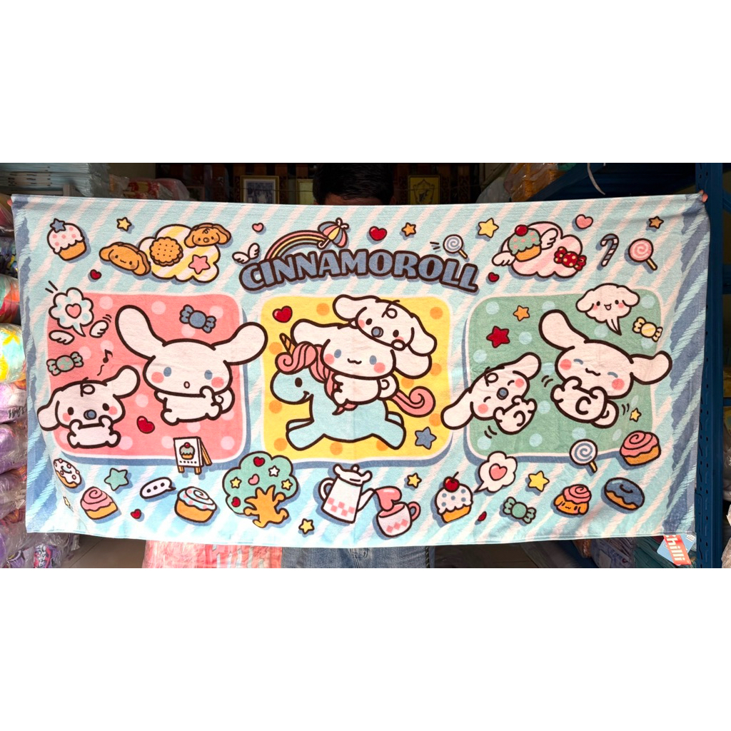 ผ้าเช็ดตัวลิขสิทธิ์แท้ไซส์จัมโบ้ 30×60 นิ้ว