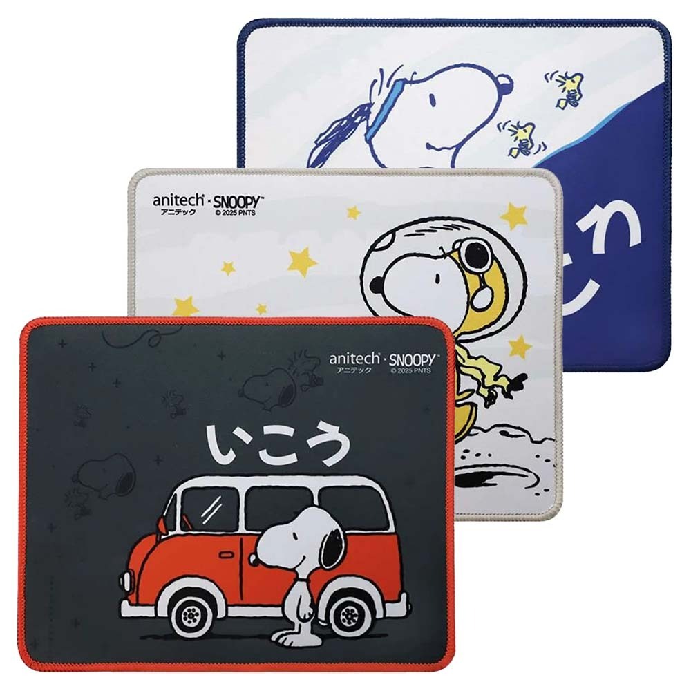 Anitech X Snoopy3 แผ่นรองเมาส์ รุ่น SNP-MP008-BK