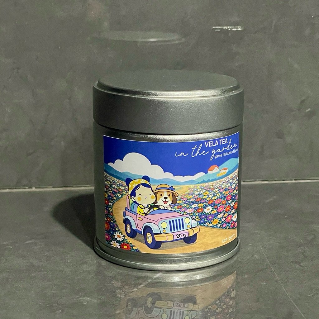(พร้อมส่ง) vela tea ベラティー | IN THE GARDEN 🌈🚘🌼🍃 | Yame Fukuoka มัทฉะโทนถั่ว