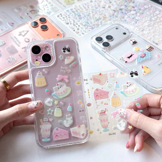 พร้อมส่ง T6S214 DIY CASE เคสถอดฝาหลัง มาแต่งเคสกัน🎨 เคสใสใส่บัตร เคสใส่รูป เปิดฝาหลัง เคสไอโฟน For iPhone13-17P,17Promax