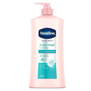 ถูกสุด! 149฿ แท้ Vaseline วาสลีน เฮลธี้ ไบร์ท เฟรช แอนด์ ไบร์ท คูลลิ่ง โลชั่น 480 มล. ผิวกระจ่างใส สูตรเย็น
