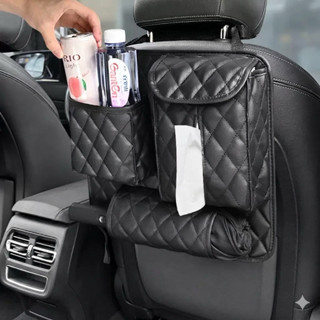 กระเป๋าเก็บของหลังเบาะรถยนต์ ที่เก็บของหลังเบาะรถ ขนาดใหญ่ ก…