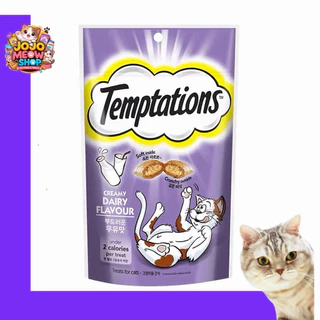 “ Temptations 75g ขนมแมวขายดี ทูน่า/ไก่ กินง่าย แมวชอบ”