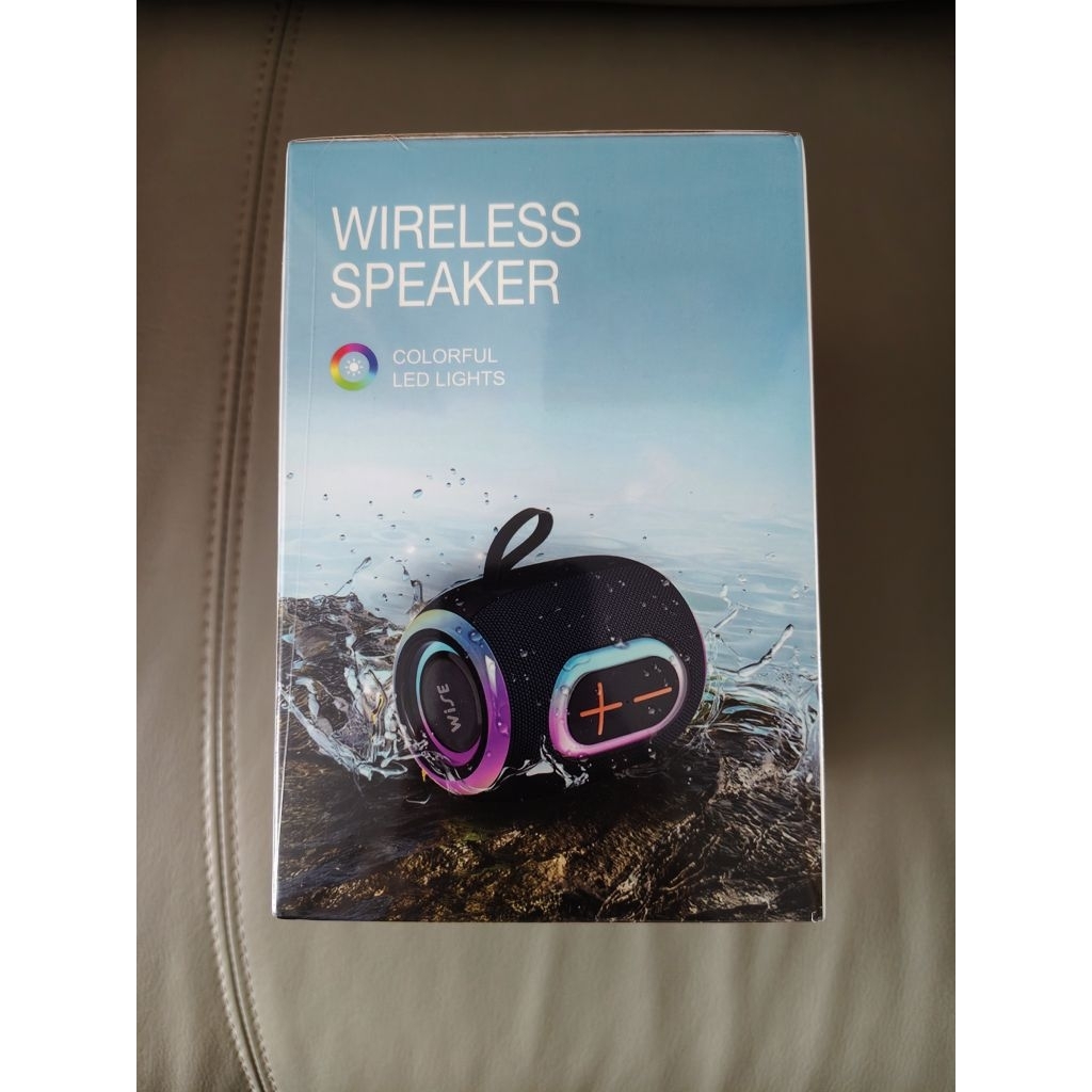 WISE ลำโพงพกพา 360 องศา มีไฟ LED light Aura 360 speaker กันน้ำ แบตอึด 8 ชั่วโมง