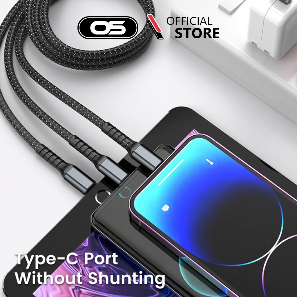 OSCROPสาย USB 3-in-1 100W ดีไซน์โปร่งใส รองรับการชาร์จเร็ว QC 3.0 สายถักไนลอนพร้อมจอแสดงผล LED ดิจิทัล ใช้งานได้กับทุกรุ ราคา ถูกที่สุด ดีลบีเคเค แกลเลอรีภาพที่ 9