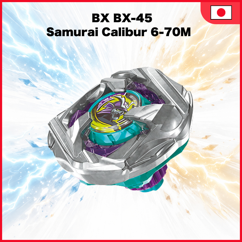 TAKARA TOMY BEYBLADE X BX-45 Booster Samurai Caliber 6-70M