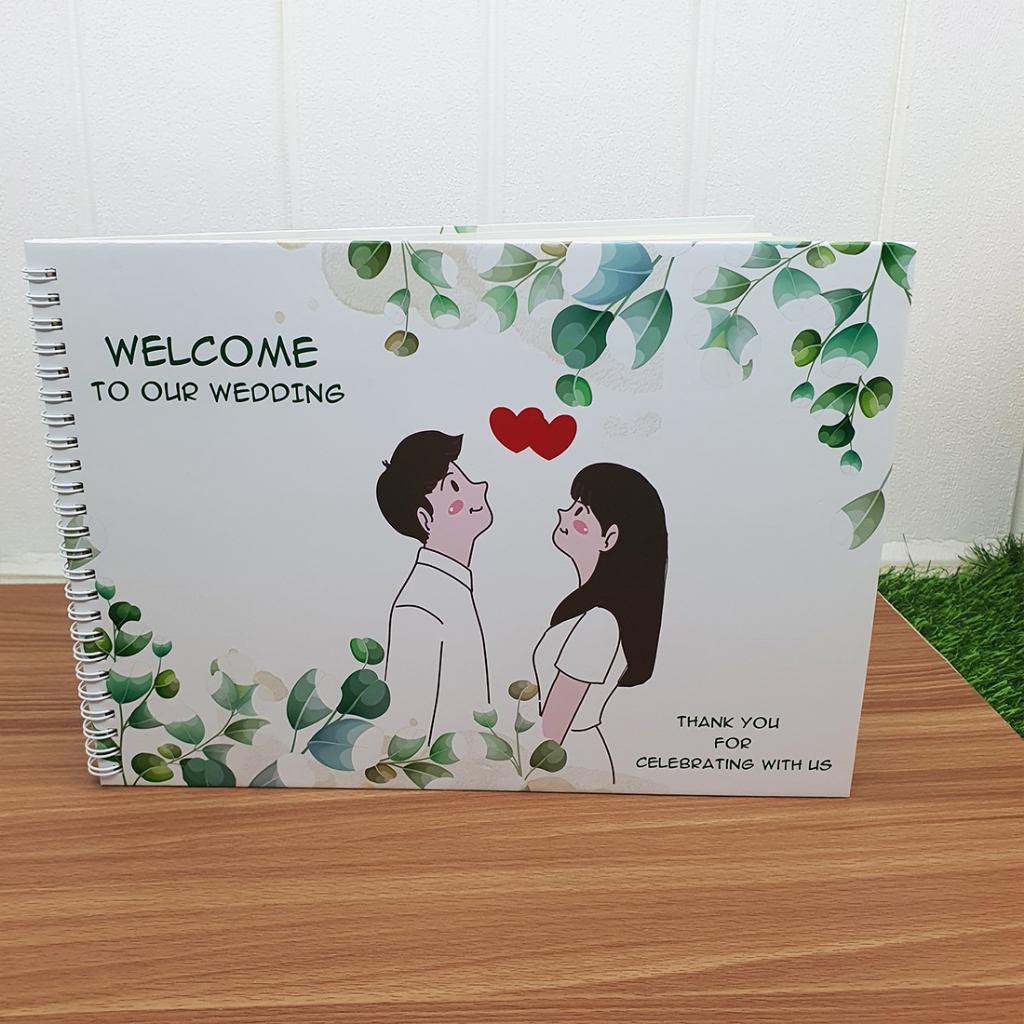 สมุดเซ็นอวยพรสมุดประสาทพร ขนาดA4(21x30cm) พร้อมส่ง