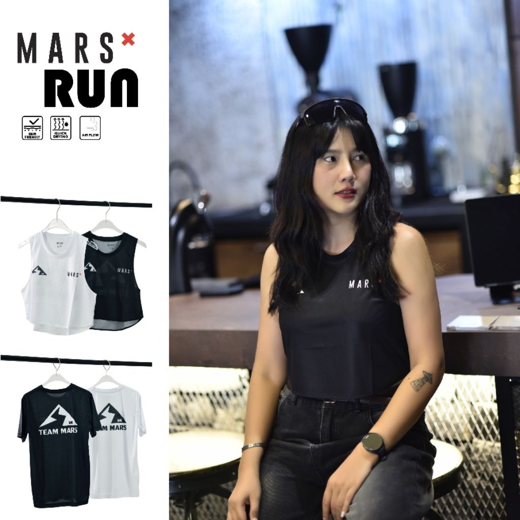 เสื้อวิ่ง  MARS  Horizon Run (ครอป  ผู้หญิง )
