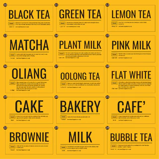🔥สติกเกอร์กันน้ำ 100%💦 ชุด สติกเกอร์ชุด ติดขนม ติดแก้วกาแฟ ได้สูงสุด 108 ดวง