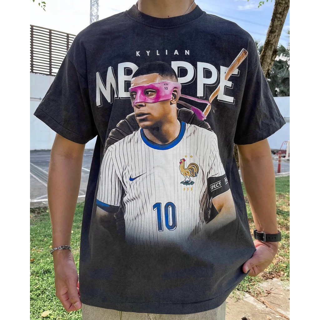 พร้อมส่ง เสื้อbootleg Kylian Mbappe นินจาเต่าเอ็มบัปเป้ 🐢🇫🇷