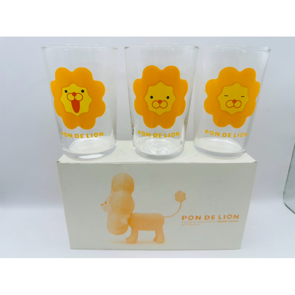 แก้วน้ำ Pon de Lion X Mister Donut glass