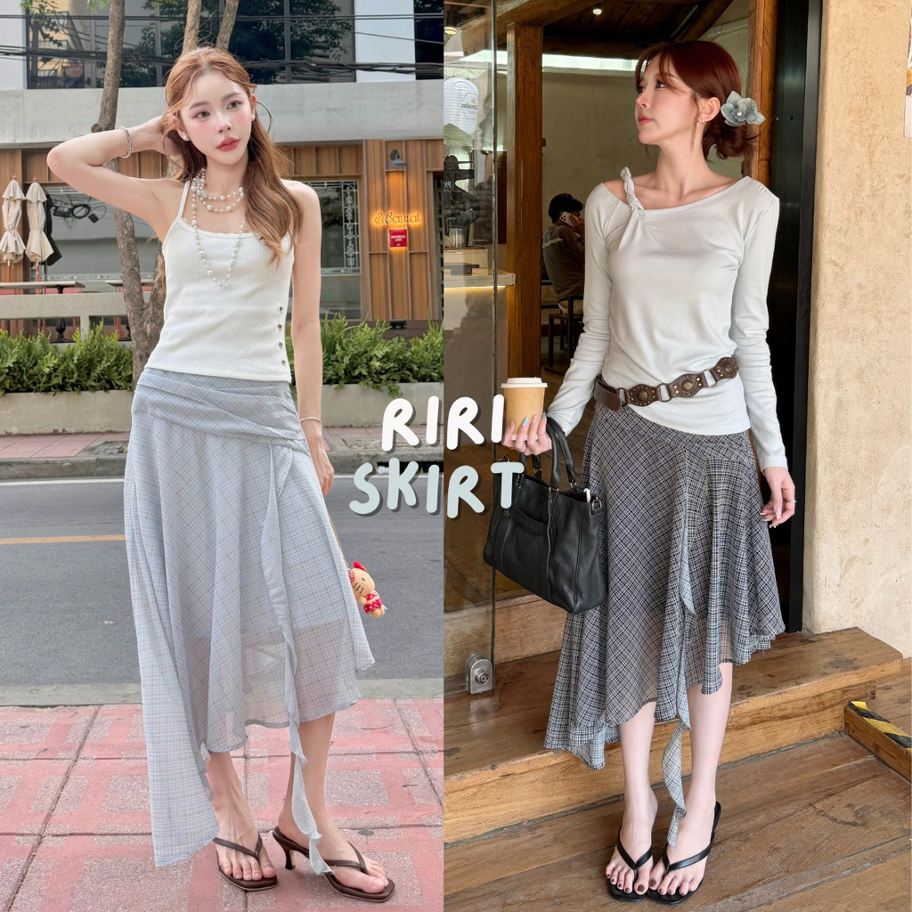 WENDY — RiRi Skirt ₊˚⊹ ᰔ กระโปรงลายตารางเล็ก รุ่นนี้น่ารักมาก