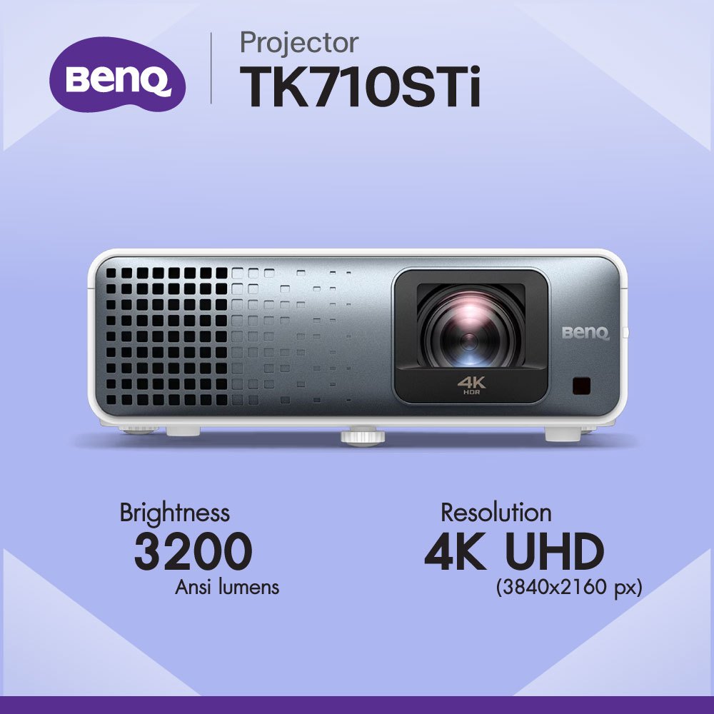 Projector BenQ TK710STi__(4K UHD / 4000 ANSI Lumens) Laser Short Throw Home Entertainment Projector
