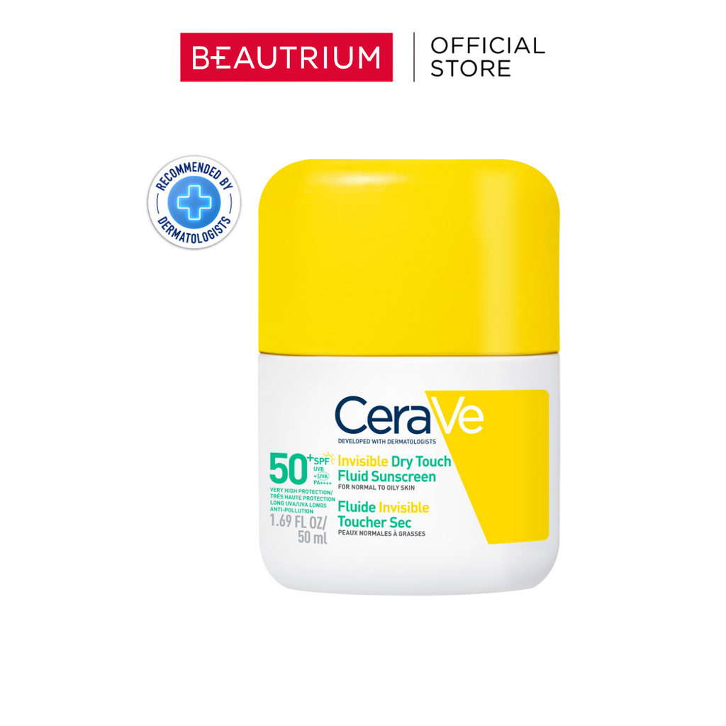 CERA-VE Invisible Dry Touch Fluid Sunscreen SPF50+ PA++++ กันแดด 50ml