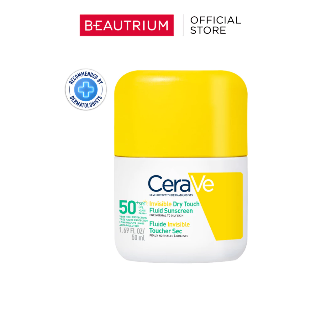 CERA-VE Invisible Dry Touch Fluid Sunscreen SPF50+ PA++++ กันแดด 50ml