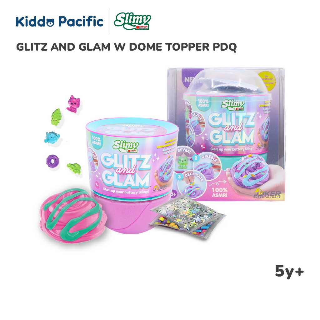 SLIMY GLITZ AND GLAM W DOME TOPPER PDQ ของเล่นสไลม์