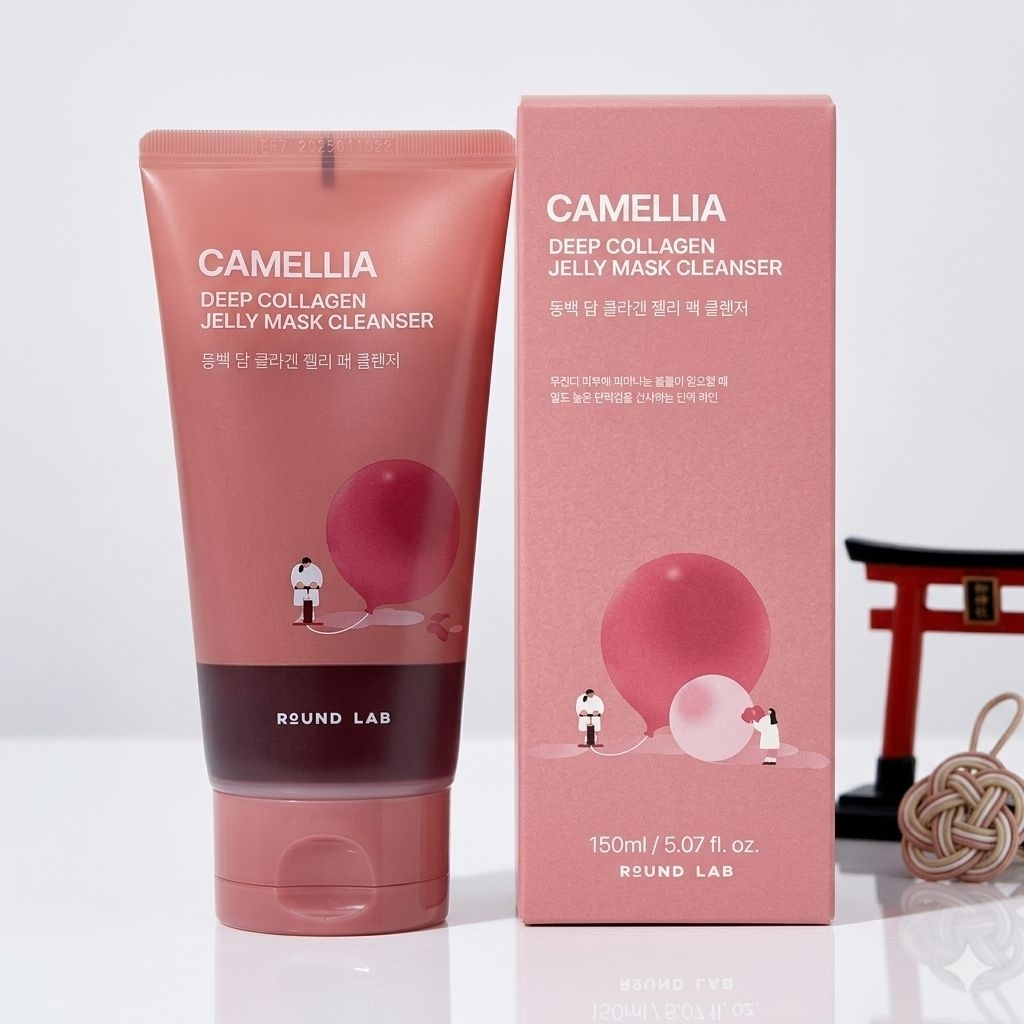พร้อมส่ง New Round Lab Camellia Deep Collagen Jelly Mask Cleanser 150 ml