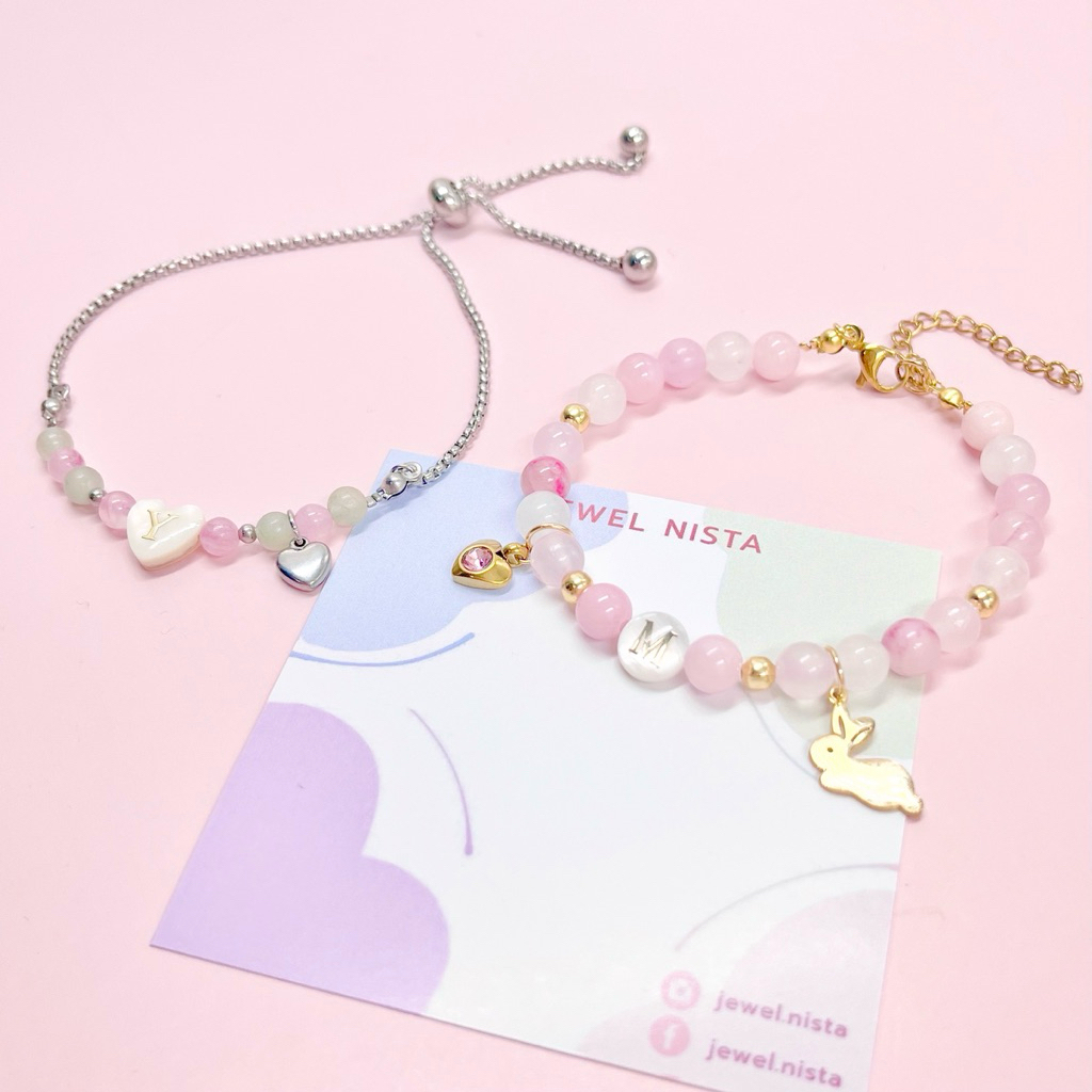 lucky stone bracelet กำไลหินมงคล เลือก แบบและจี้ได้ 🌟ทักแชทก่อนกดสั่ง / ให้เป็นของขวัญได้น้า