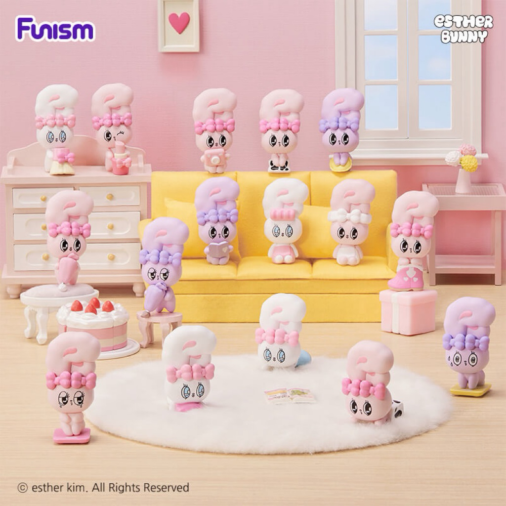 กล่องสุ่ม Bunny Esther Bunny Little Vlog Bunny Face mini figure (3in1) *Unbox