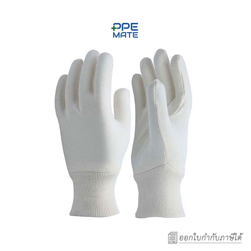 ถุงมือผ้าคอตตอน(12 คู่)| งานควบคุมคุณภาพ | นุ่มนวลใส่สบาย | ระบายอากาศได้ดี | ไม่อับชื้น