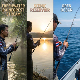 ชุดคันเบ็ดตกปลา Sikawei รูล่อ Lure 1.65/1.8/2.1ม. คาร์บอน สปินนิ่ง/เบท ทํางานสวย น้ำหนักเบา ครบชุด