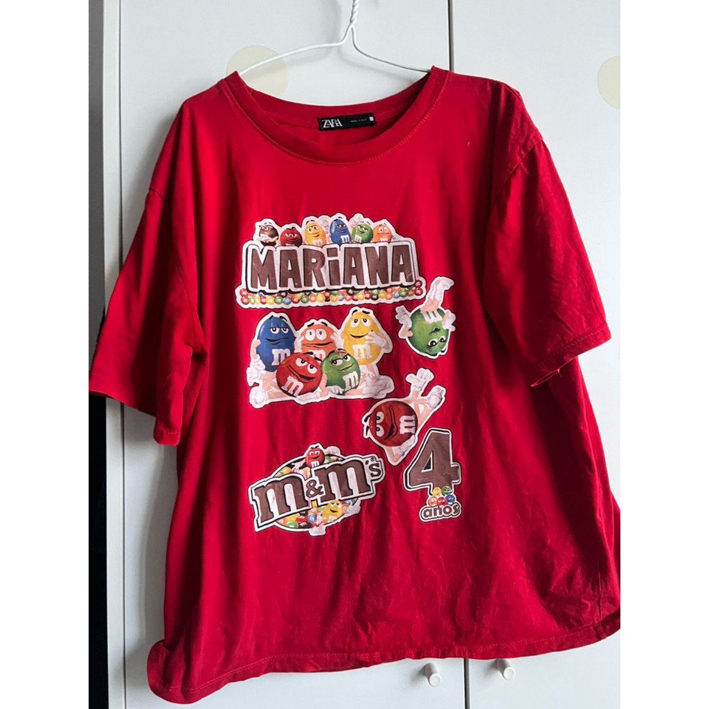 เสื้อยืด zaraแท้ ลาย m&m