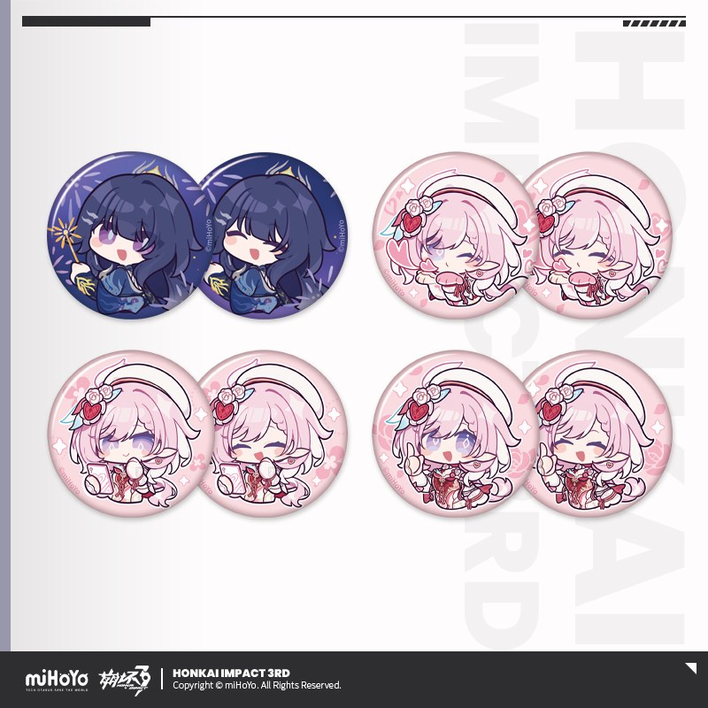 [ พร้อมส่ง / Official ] Honkai Impact 3rd HONKAI MEME - Lenticular Badge ฮงไค อิมแพค HI3 เข็มกลัด เล