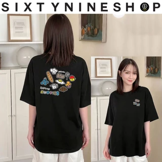 เสื้อยืดผ้าคอตตอน M-4XL พิมพ์ลาย " Baking Buddies " พร้อมส่ง